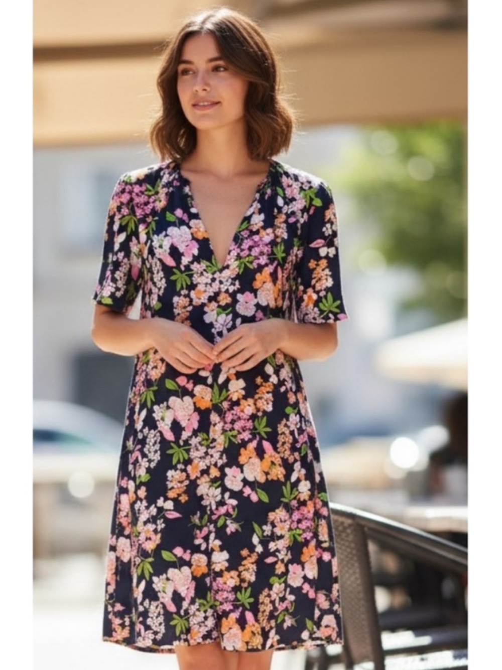 Target A New Day Floral Short Sleeve Dress